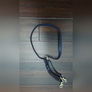 Navy Blue Leather Belt